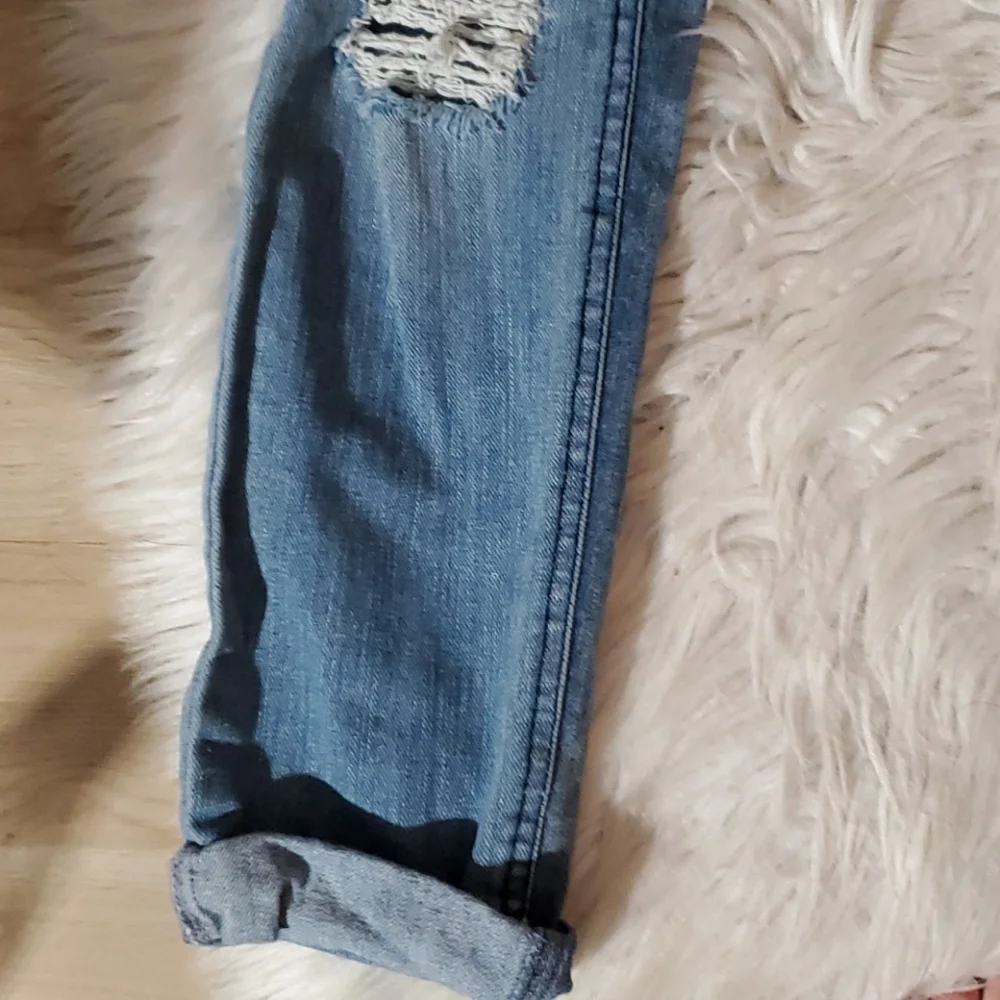 Rewash Ripped Jeans Size 7 Juniors Cuffed Hem